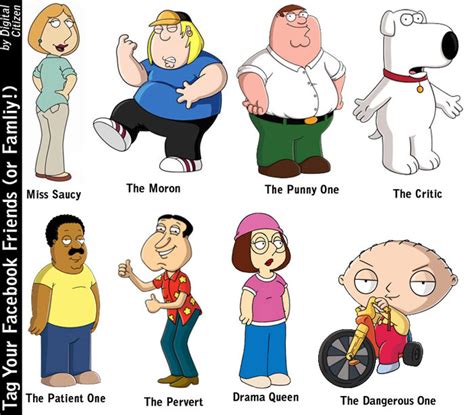 family guy all the characters|family guy cast character names.